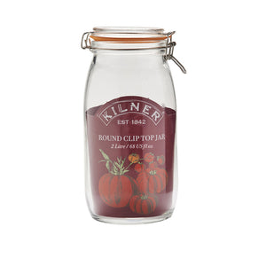 Kilner Clip Top Jar - Round, 2 Litre