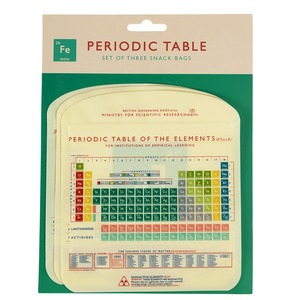 Rex Set of 3 Snack Bags - Periodic Table
