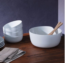 Load image into Gallery viewer, LSA Dine Bowl and Oak Servers - 24cm
