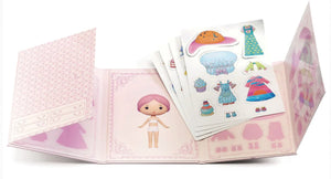 Djeco Tinyly Miss Lilypink Removable Stickers Set