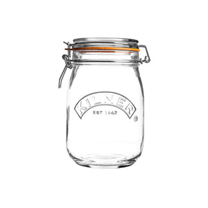 Kilner Clip Top Jar - Round, 1 Litre