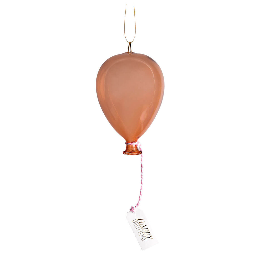 Small Orange Glass Balloon