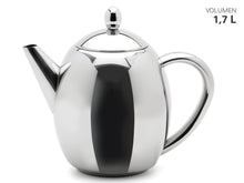 Load image into Gallery viewer, Weis Teapot With Filter Stainless Steel 1.7L
