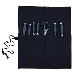 Dexam Knife Roll Wallet Black Canvas