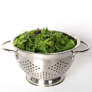 Dexam Stainless Steel Footed Colander - 22cm