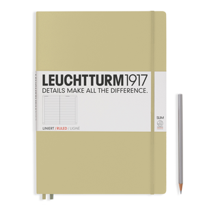 Leuchtturm Slim A4 Lined Notebook - Sand