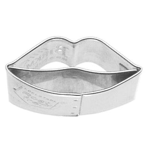 Cookie Cutter Kissing Lips, 4.5cm Stainless Steel