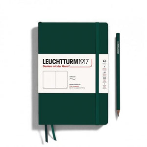 Leuchtturm A5 Softcover Plain Notebook Forest green