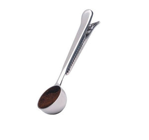 La Cafetiere Coffee Measuring Spoon and Bag Clip, Stainless Steel