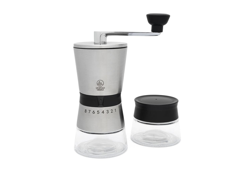 Leopold Vienna Bologna Coffee Mill - Stainless Steel/Glass