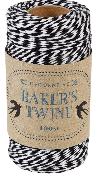 Rex Black & White Decorative Baker's Twine