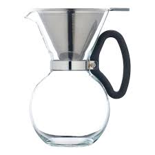 La Cafetiere Pour Over Coffee Maker with Reusable Filter, 8-Cup