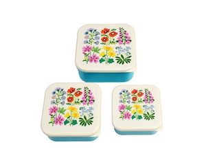 Rex Set of 3 Snack Boxes - Wild Flowers