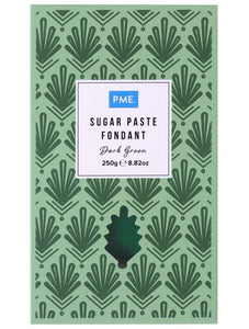 PME Sugar Paste - Dark Green  250g