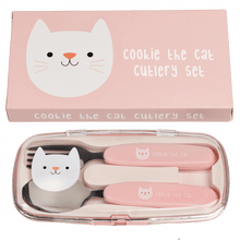 Load image into Gallery viewer, Rex Children&#39;s Cutlery Set - Cookie the Cat
