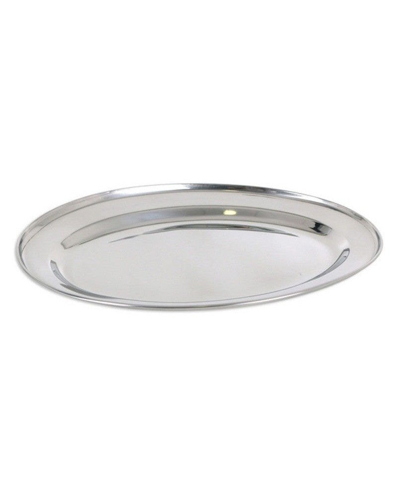 Inde Privilege Stainless Steel Oval Tray - 30.5cm
