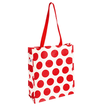 Load image into Gallery viewer, Rex Shopping Bag - Red On White Spotlight
