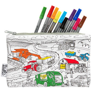 Working wheels pencil case