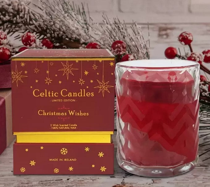 Christmas Wishes Double Red Wick