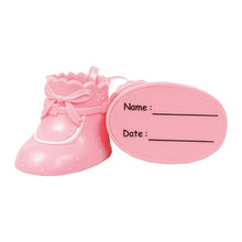 Load image into Gallery viewer, Cake Star Plastic Topper - Pink Baby Shoes
