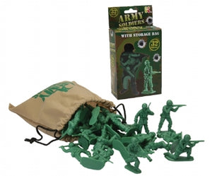 Army Soldiers with Storage Bag