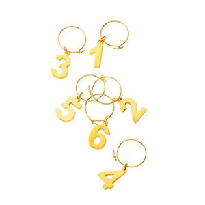 Viski Gold Plated Wine Charms