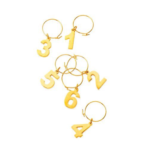 Viski Gold Plated Wine Charms