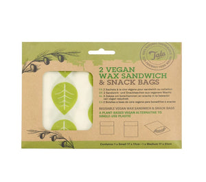 Tala  Vegan Beeswax Sandwich & Snack Bag - Set of 2