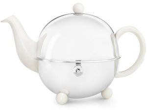 Bredemeijer Cosy Teapot, Cream White/Shiny, 1.3 Litre