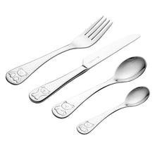 Load image into Gallery viewer, Viners 'Bertie' 4 Piece Children's Cutlery Set
