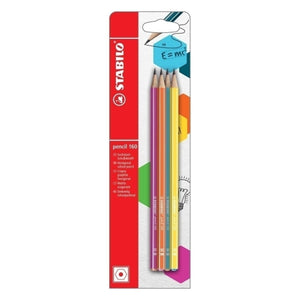 Stabilo HB Pencils Ast Carded 4s