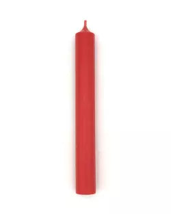 Rustic Candle Long - red
