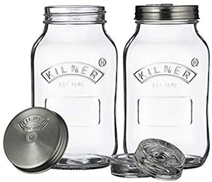 Kilner Fermentation Jars - 1 Litre, Set of 2