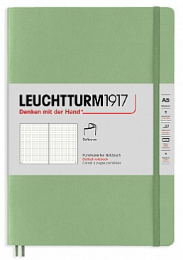 Leuchtturm A5 Softcover Dotted Notebook - Sage Green