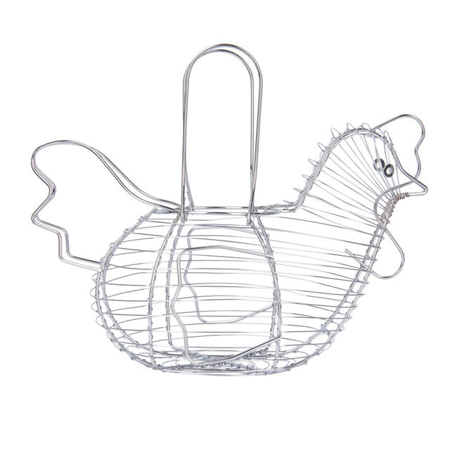 KitchenCraft Chrome Plated Wire Chicken Basket