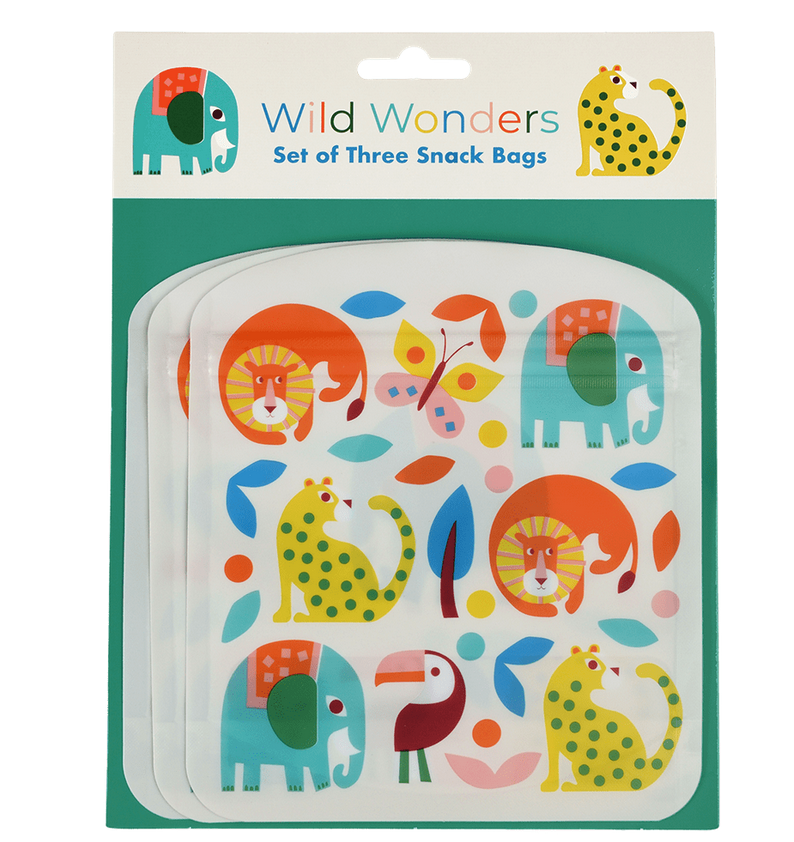 Rex Set of 3 Snack Bags - Wild Wonders