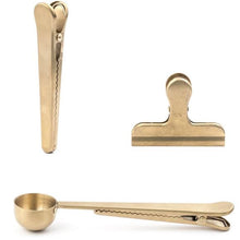 Load image into Gallery viewer, Kikkerland Brass Clip S/3
