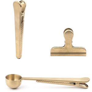 Kikkerland Brass Clip S/3