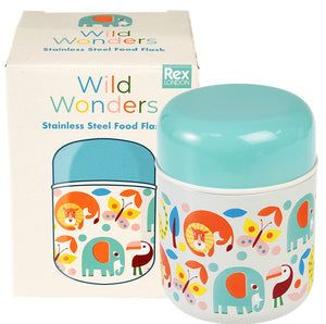 Rex 280ml Stainless Steel Food Flask - Wild Wonders