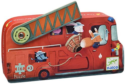 Silhouette Puzzle - The Firetruck
