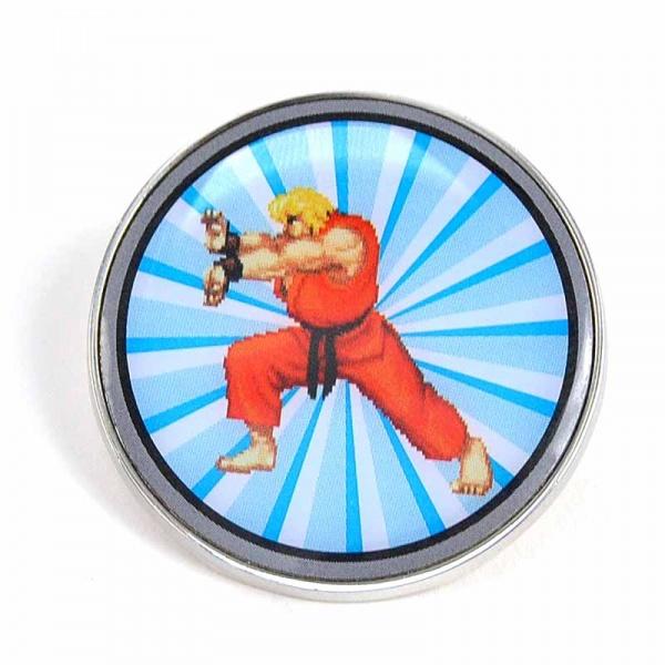 Street Fighter Pin Badge - Blue
