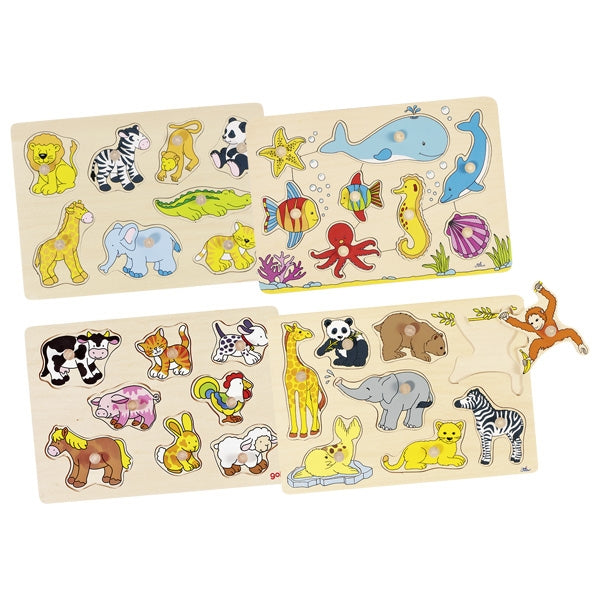 Goki Animal Peg Puzzle (Each)