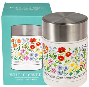 Rex 450ml Stainless Steel Food Flask - Wild Flowers