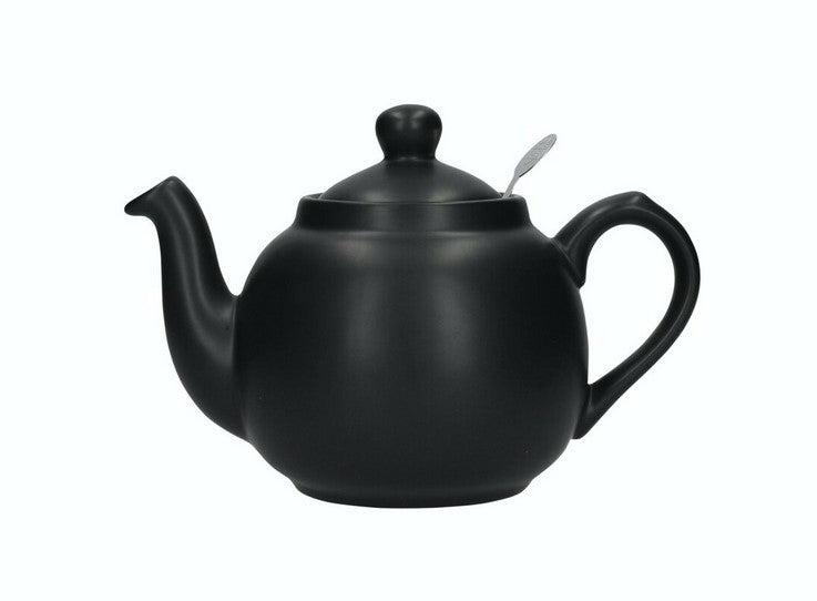 London Pottery 2 Cup Farmhouse Filter Teapot - Matt Black