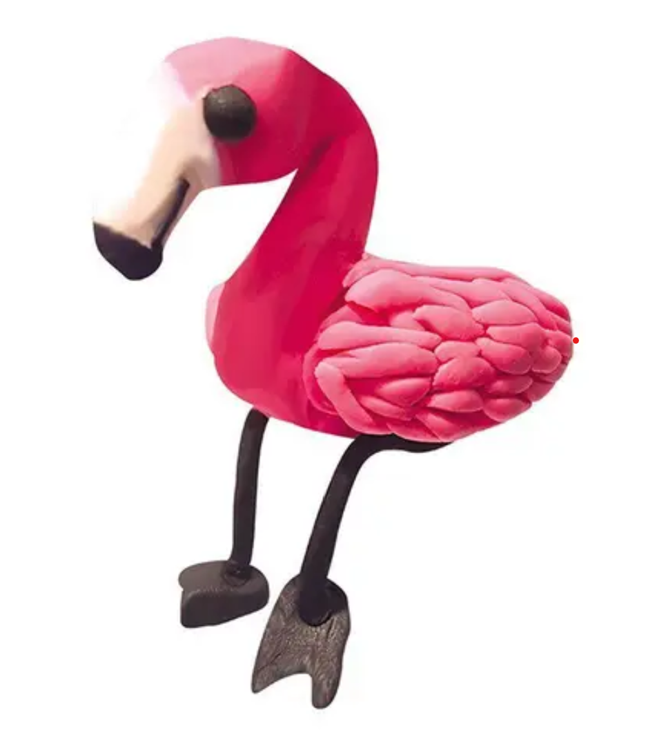 Plasticine Flamingo Modelling Kit