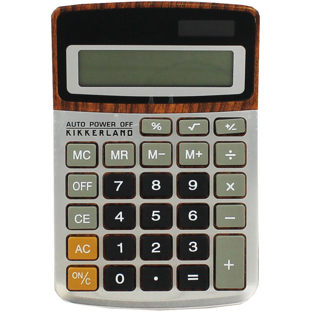 Kikkerland Wood Print Calculator