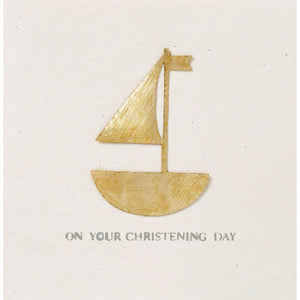 On your christening day Festive day card