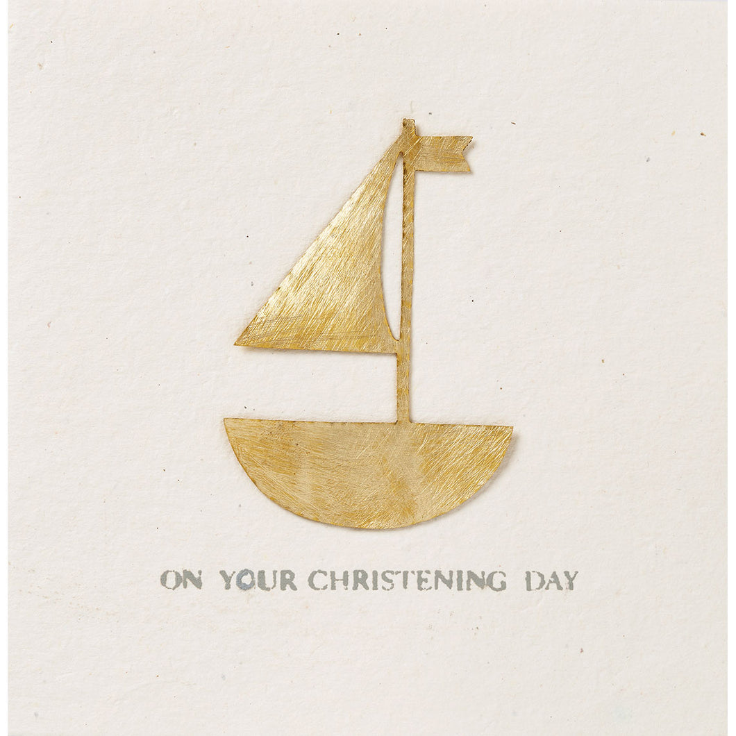 On your christening day Festive day card