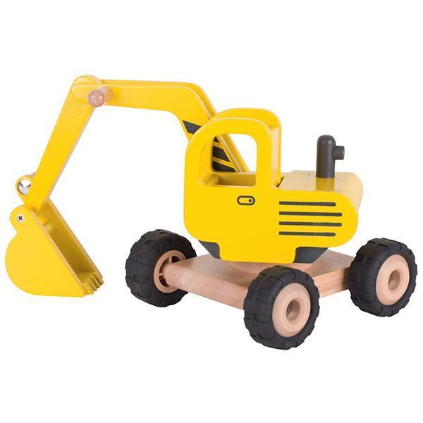 Yellow Wooden Excavator