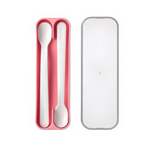 Load image into Gallery viewer, Mepal Mio Feeding Spoon Set of 2 - Deep Pink
